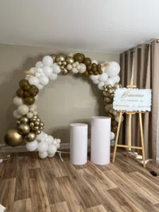 Déco de baptême avec ballons